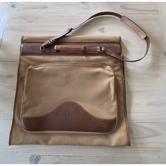 Ghurka Other - Vtg Ghurka Marley Hodgson #83 The Packet Canvas & Leather Garment Bag 1988 K 198